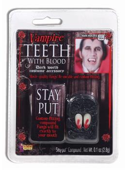 Vampire Fangs With Blood