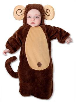 Infant Sweet Little Monkey Costume(0/6M)