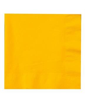 School Bus Yellow (Yellow) Lunch Napkins