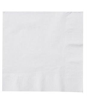 Bright White (White) Lunch Napkins 