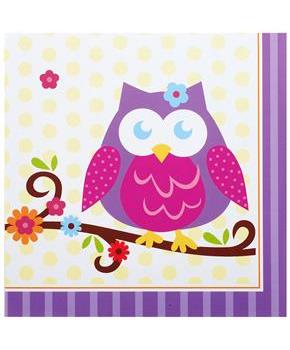 Owl Blossom Lunch Napkins