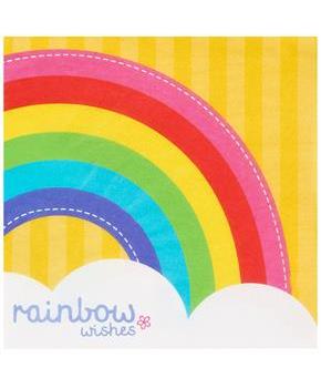 Rainbow Wishes Lunch Napkins 