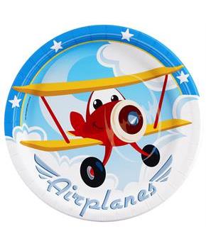 Airplane Adventure Dinner Plates 