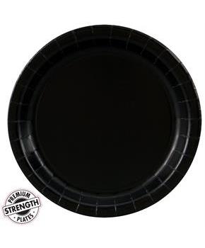 Black Velvet (Black) Dinner Plates 