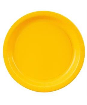 School Bus Yellow (Yellow) Dinner Plates 