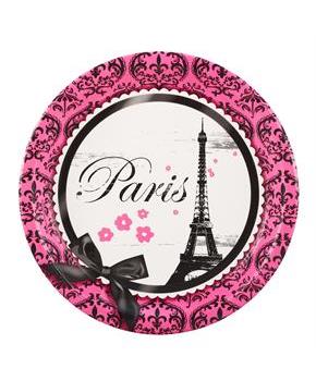 Paris Damask Dinner Plates 