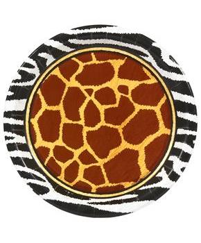 Safari Animal Adventure Dinner Plates 