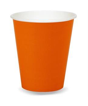 Sunkissed Orange (Orange) 9 oz. Paper Cups 