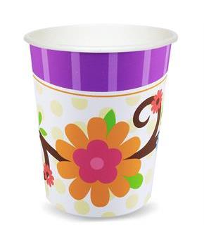 Owl Blossom 9 oz. Paper Cups 