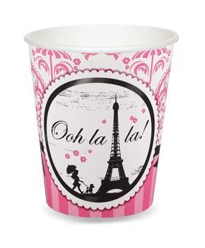 Paris Damask 9 oz. Paper Cups 