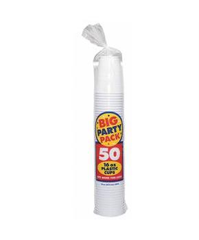 Frosty White Big Party Pack 16 oz. Plastic Cups