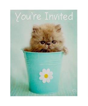 Rachaelhale Glamour Cats Invitations 
