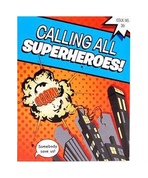 Superhero Comics Invitations 