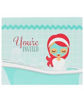 Little Spa Party Invitations 