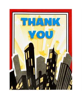 Superhero Comics Thank-You Notes 