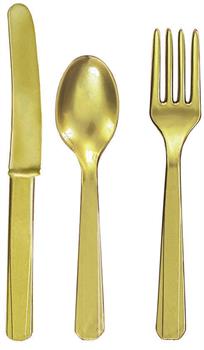 Gold Forks, Knives and Spoons
