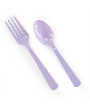 Forks & Spoons - Light Purple 