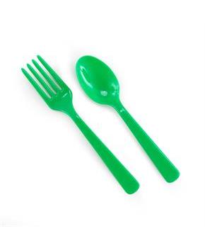 Forks & Spoons - Green 