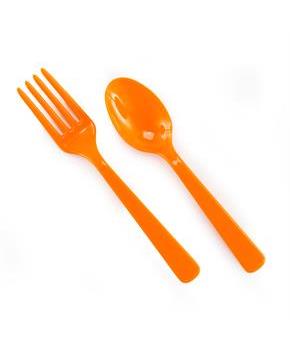 Forks & Spoons - Orange 