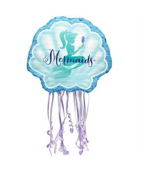 Mermaids Under the Sea Pull String Pinata