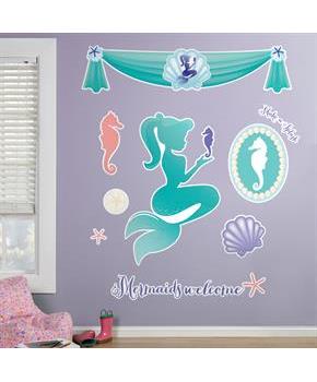 Mermaids Under the Sea Giant Wall Decals