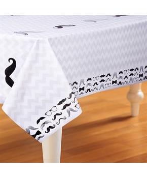 Mustache Printed Tablecover