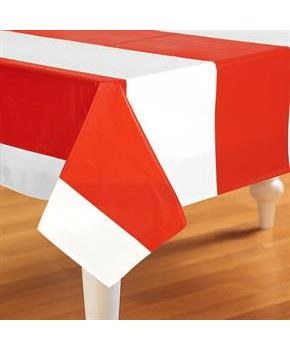 Red & White Stripes Tablecover