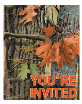 Hunting Camo Invitations