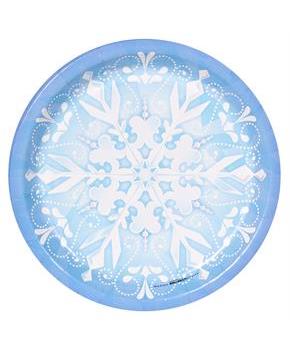 Snowflake Winter Wonderland Dinner Plates 
