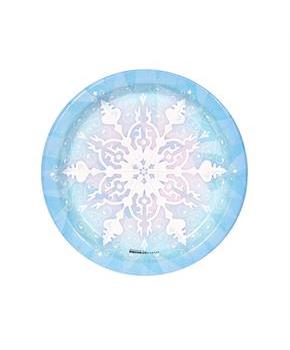Snowflake Winter Wonderland Dessert Plates 