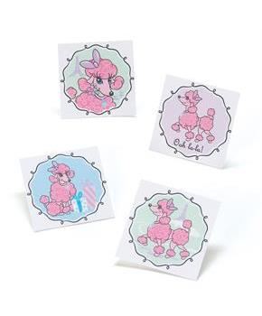 Pink Poodle in Paris Tattoos