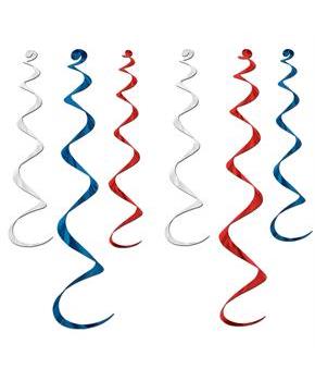 Red, White, and Blue Whirls