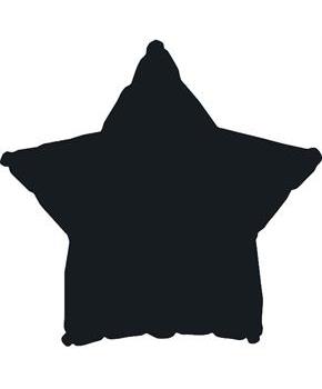 Black Star Foil Balloon