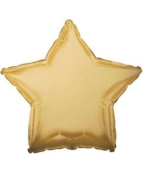 Antique Gold Star Foil Balloon