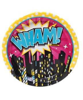Superhero Girl Dinner Plates