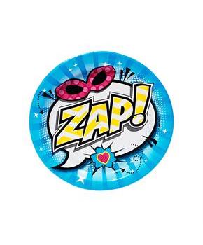 Superhero Girl Dessert Plates