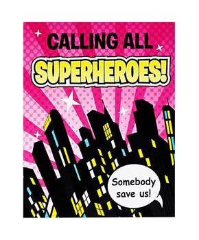 Superhero Girl Invitations