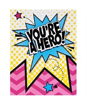 Superhero Girl Thank-You Notes