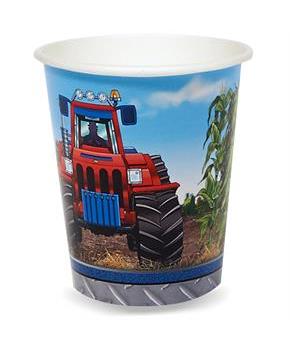 Farm Tractor 9 Oz. Cups
