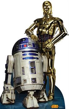 Star Wars R2D2 & C3PO Standup - 6' Tall