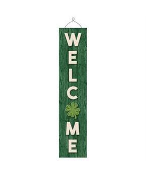 St. Patrick's Day Welcome Hanging Sign