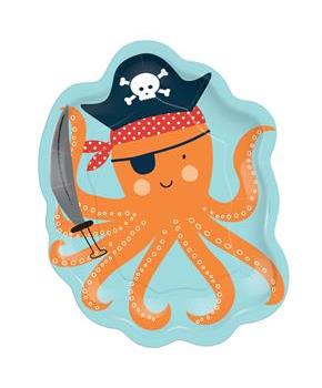 Ahoy Birthday Octopus Shaped Plates (8)