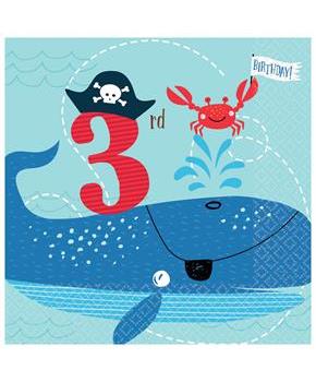 Ahoy 3rd Birthday Lunch Napkins (36)