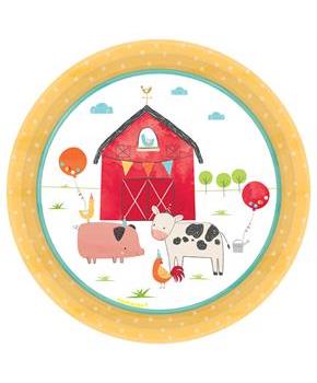 Barnyard Birthday Dessert Plates (8)