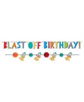 Blast Off Birthday Banners
