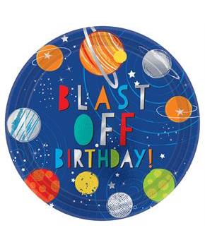 Blast Off Birthday Lunch Plates (8)