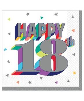 Here's to Your 18th Birthday Beverage Napkins (16)