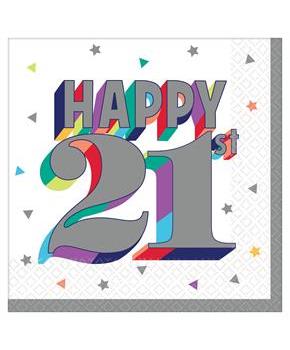 Here's to Your 21st Birthday Beverage Napkins (16)