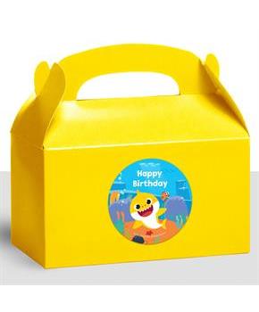 Baby Shark Personalized Treat Favor Boxes