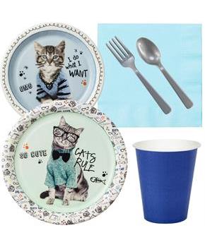 Rachael Hale Cats Rule Standard Tableware Kit (Ser